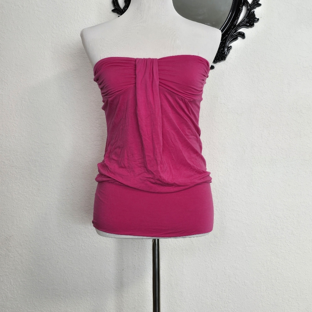 Retro Vanity Pink Strapless Shirt